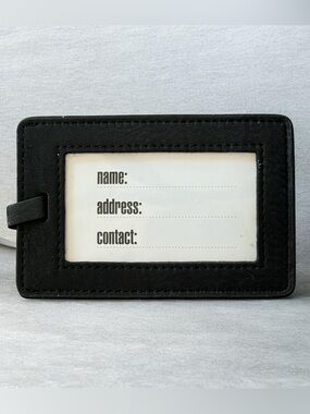 Paperchase Napa Leather Luggage Tag!